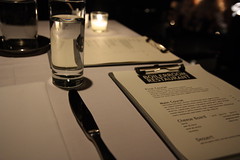 Table setting at the Boiler Room